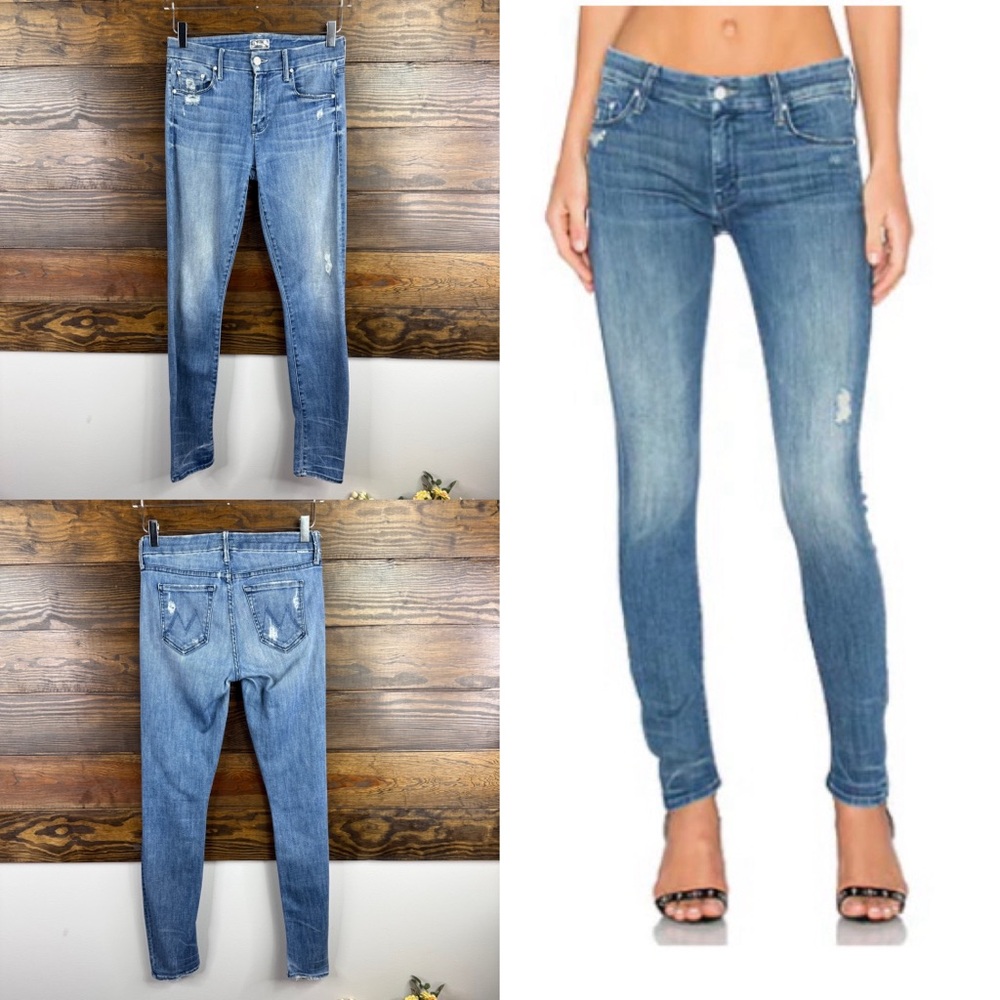 MOTHER Women's Skinny Jeans - Light Blue Wash